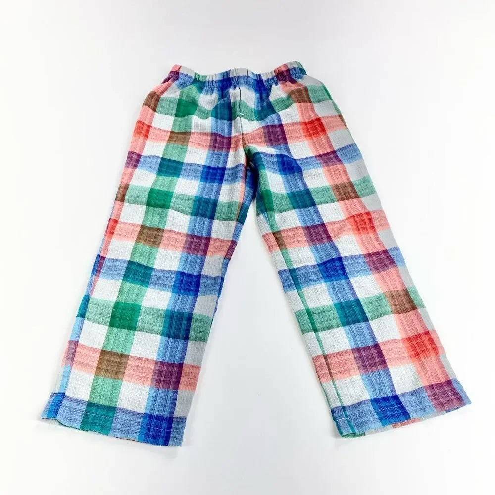 Gymboree Christmas plaid holiday flannel pajama set 5-6